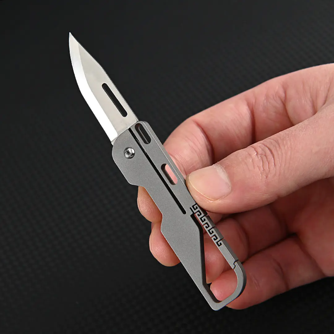 Titanium Keychain Pocket Knife - Image 2