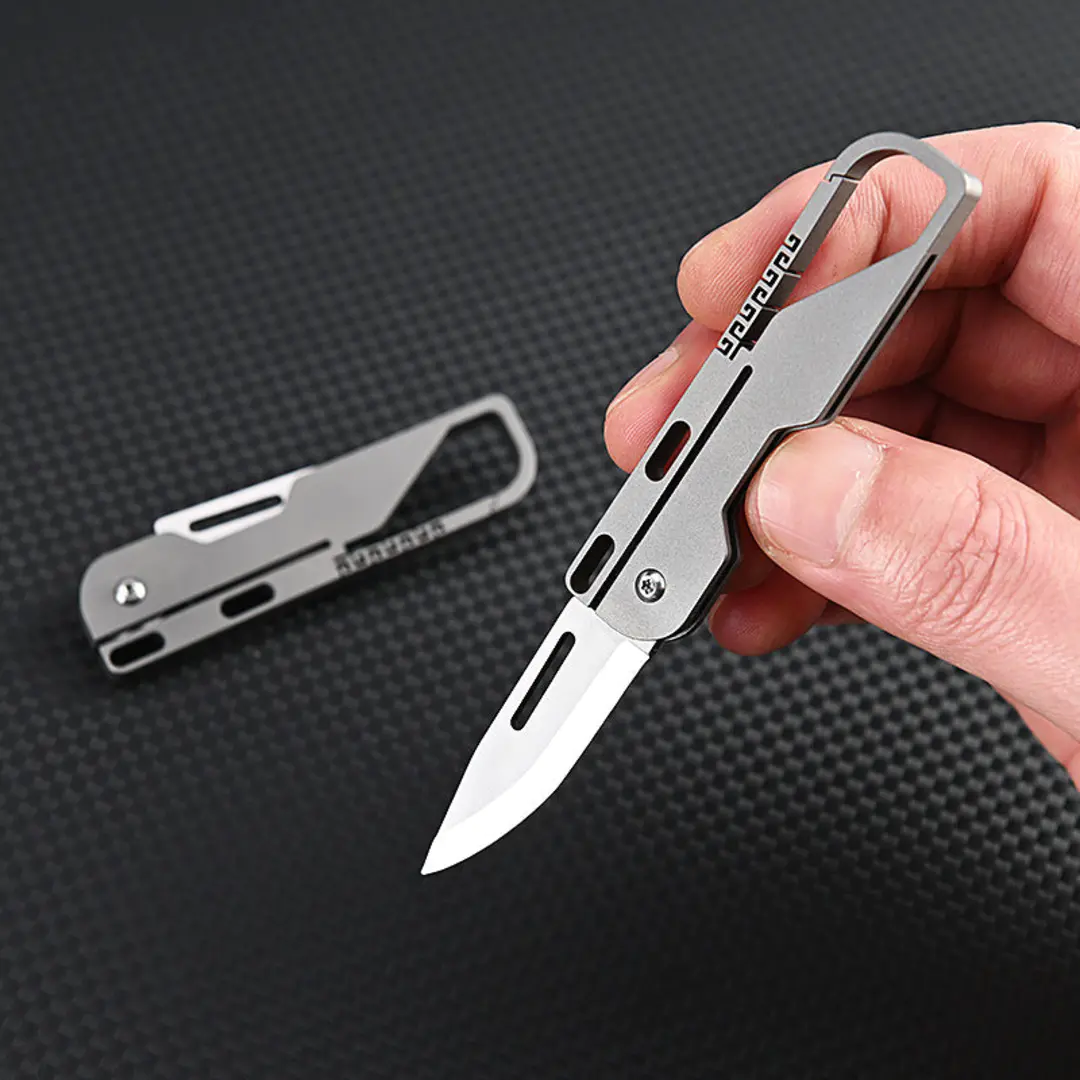 Titanium Keychain Pocket Knife - Image 4